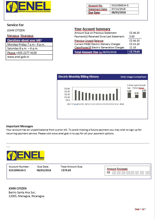  Minol USA business utility bill 